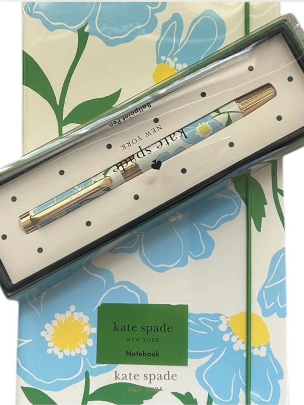 New kate spade New York "Sunshine Floral" Pen and Large Notebook Gift Set